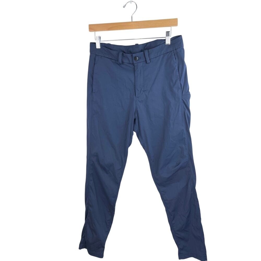 Lululemon Commission Men's Blue Slim Fit Straight Casual Golf Chino Pants Sz 30